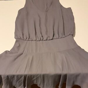 Elegant Gray Mini Dress